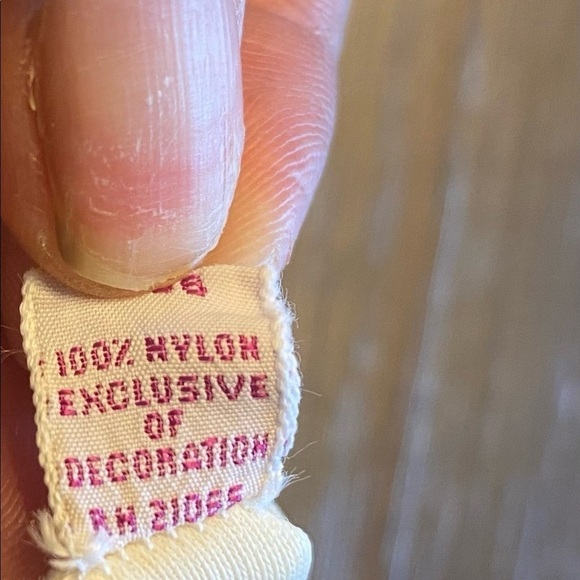 Evette Lingerie Vtg. Chiffon SATIN Lace Adjustable Strap Gown Slip Dress. - Picture 5 of 10